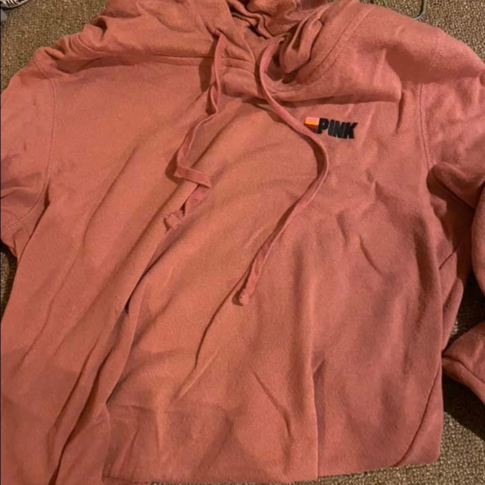 Pink Cropped Hoodie